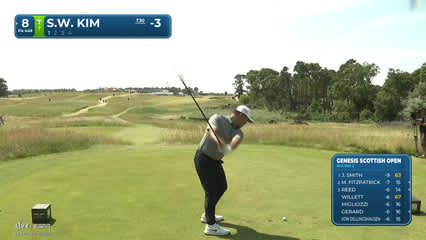 Si Woo Kim | Round 2 | 8th hole | Shot 1 | 2026 Genesis Scottish Open
