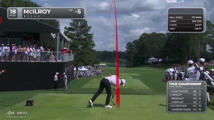 Rory McIlroy | Round 4 | 18th hole | Shot 1 | 2025 TOUR Championship