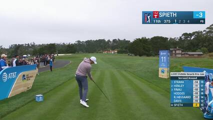 Jordan Spieth | Round 2 | 11th hole | Shot 4 | 2025 AT&T Pebble Beach
