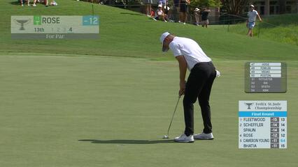 Justin Rose | Round 4 | 13th hole | Shot 4 | 2025 FedEx St. Jude