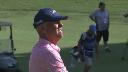 Stewart Cink | Round 2 | 17th hole | Shot 2 | 2025 Stifel