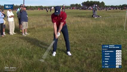 Connor Syme | Round 1 | 18th hole | Shot 2 | 2025 Genesis Scottish Open