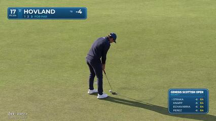 Viktor Hovland | Round 1 | 17th hole | Shot 3 | 2025 Genesis Scottish Open