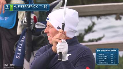 Matt Fitzpatrick | Round 4 | 7th hole | Shot 1 | 2026 AT&T Pebble Beach