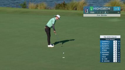 Joe Highsmith | Round 1 | 15th hole | Shot 4 | 2024 The RSM Classic