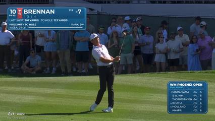 Michael Brennan | Round 4 | 10th hole | Shot 2 | 2026 WM Phoenix Open
