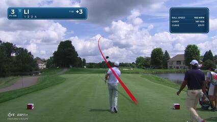 Haotong Li | Round 1 | 3rd hole | Shot 1 | 2025 3M Open