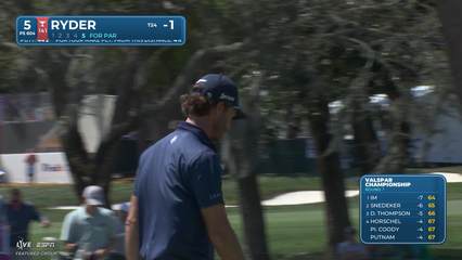 Sam Ryder | Round 1 | 5th hole | Shot 6 | 2026 Valspar