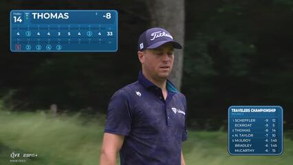Justin Thomas | Round 2 | 14th hole | Shot 3 | 2025 Travelers