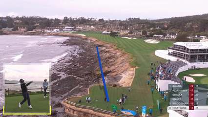 Ryo Hisatsune | Round 3 | 18th hole | Shot 1 | 2026 AT&T Pebble Beach