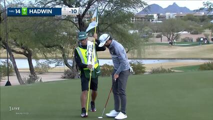 Adam Hadwin | 2023 WM Phoenix Open | Round 2 | 14th hole | Shot 3