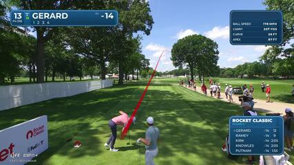 Ryan Gerard | Round 3 | 13th hole | Shot 1 | 2025 Rocket Classic