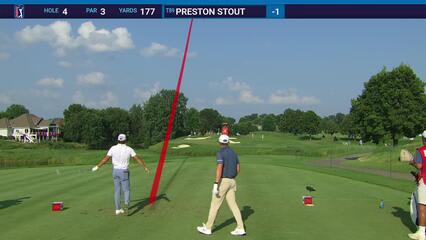 Preston Stout | Round 1 | 4th hole | Shot 1 | 2025 3M Open