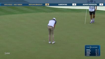 Keegan Bradley | Round 4 | 14th hole | Shot 4 | 2025 THE PLAYERS