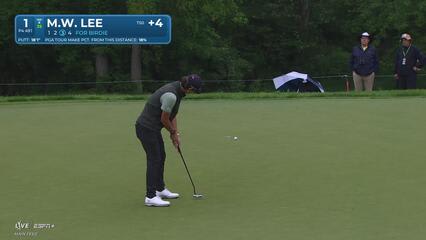 Min Woo Lee | Round 2 | 1st hole | Shot 4 | 2025 the Memorial