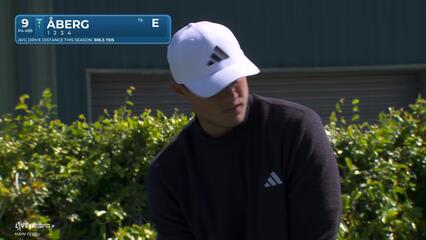 Ludvig Åberg | Round 1 | 9th hole | Shot 1 | 2025 Arnold Palmer