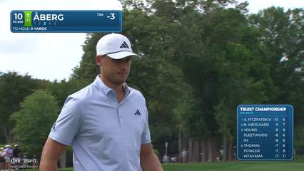 Ludvig Åberg | Round 3 | 10th hole | Shot 4 | 2026 Truist Championship