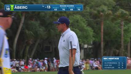Ludvig Åberg | Round 4 | 18th hole | Shot 4 | 2026 RBC Heritage