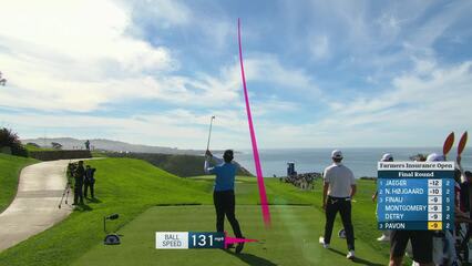 Matthieu Pavon | 2024 Farmers | Round 4 | 3rd hole | Shot 1