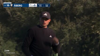 Ludvig Åberg | Round 2 | 9th hole | Shot 4 | 2024 The RSM Classic