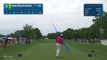 Hideki Matsuyama | Round 3 | 10th hole | Shot 1 | 2026 Truist Championship