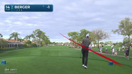 Daniel Berger | Round 1 | 14th hole | Shot 1 | 2025 Cognizant Classic