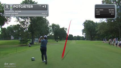 Aldrich Potgieter | Round 2 | 5th hole | Shot 1 | 2025 FedEx St. Jude