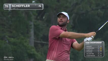 Scottie Scheffler | Round 1 | 14th hole | Shot 2 | 2025 TOUR Championship