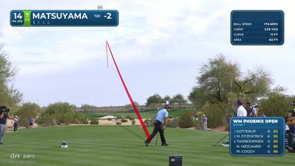 Hideki Matsuyama | Round 1 | 14th hole | Shot 1 | 2026 WM Phoenix Open