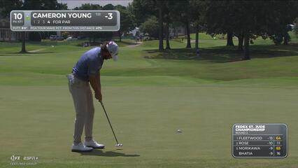 Cameron Young | Round 2 | 10th hole | Shot 4 | 2025 FedEx St. Jude