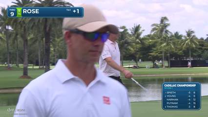 Justin Rose | Round 1 | 9th hole | Shot 3 | 2026 Cadillac