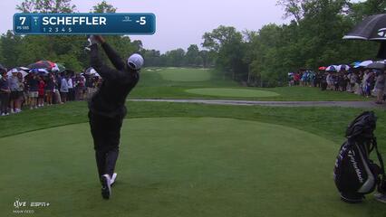 Scottie Scheffler | Round 2 | 7th hole | Shot 1 | 2025 the Memorial