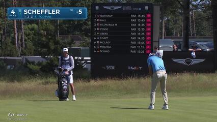 Scottie Scheffler | Round 3 | 4th hole | Shot 5 | 2025 Genesis Scottish Open