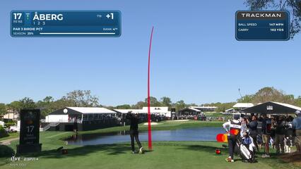 Ludvig Åberg | Round 1 | 17th hole | Shot 1 | 2025 Arnold Palmer