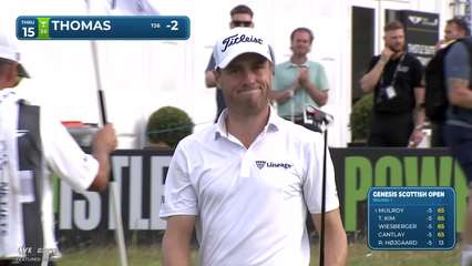 Justin Thomas | Round 1 | 15th hole | Shot 3 | 2026 Genesis Scottish Open