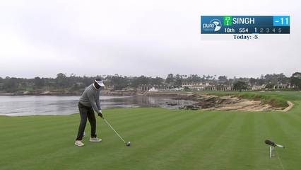 Vijay Singh | Round 3 | 18th hole | Shot 1 | 2025 Pure Insurance