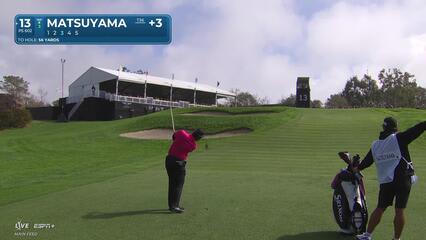 Hideki Matsuyama | Round 2 | 13th hole | Shot 3 | 2025 Genesis