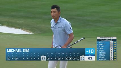 Michael Kim | Round 2 | 18th hole | Shot 3 | 2025 WM Phoenix Open