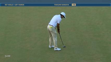 Takumi Kanaya | Round 4 | 1st hole | Shot 4 | 2026 THE PLAYERS