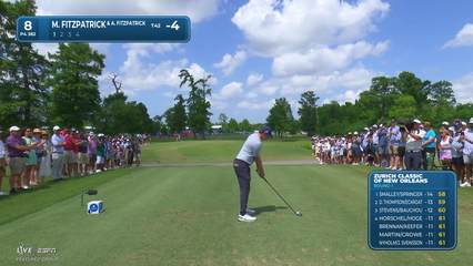 Matt Fitzpatrick | Round 1 | 8th hole | Shot 1 | 2026 Zurich Classic