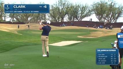 Wyndham Clark | Round 2 | 1st hole | Shot 2 | 2026 The American Express