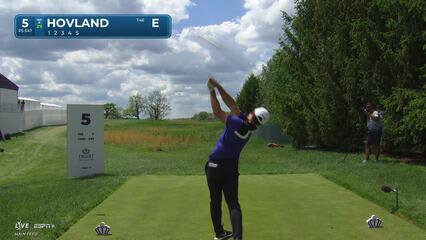 Viktor Hovland | Round 1 | 5th hole | Shot 1 | 2025 Truist Championship