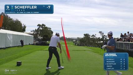 Scottie Scheffler | Round 4 | 9th hole | Shot 1 | 2025 Genesis