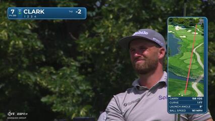 Wyndham Clark | Round 1 | 7th hole | Shot 1 | 2025 3M Open
