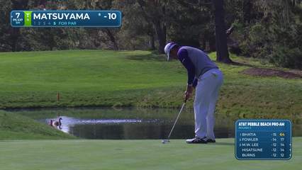 Hideki Matsuyama | Round 2 | 7th hole | Shot 6 | 2026 AT&T Pebble Beach