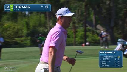 Justin Thomas | Round 2 | 13th hole | Shot 4 | 2026 RBC Heritage