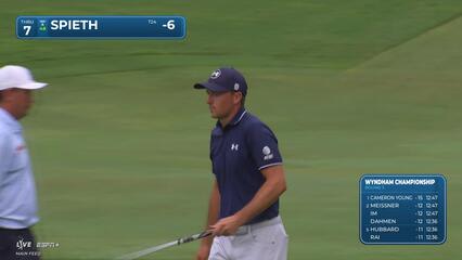 Jordan Spieth | Round 3 | 7th hole | Shot 5 | 2025 Wyndham