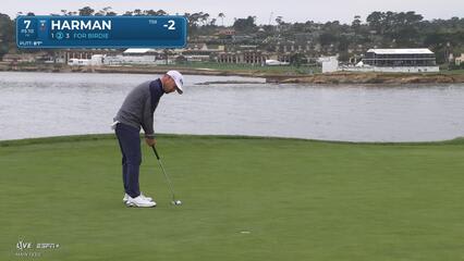 Brian Harman | Round 2 | 7th hole | Shot 3 | 2025 AT&T Pebble Beach