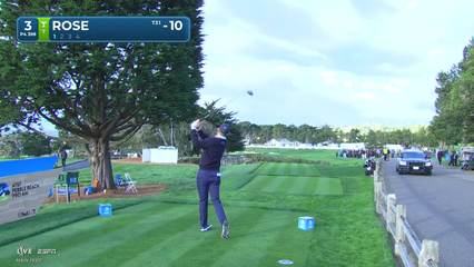 Justin Rose | Round 4 | 3rd hole | Shot 1 | 2026 AT&T Pebble Beach