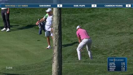 Sam Burns | Round 1 | 16th hole | Shot 3 | 2025 THE PLAYERS